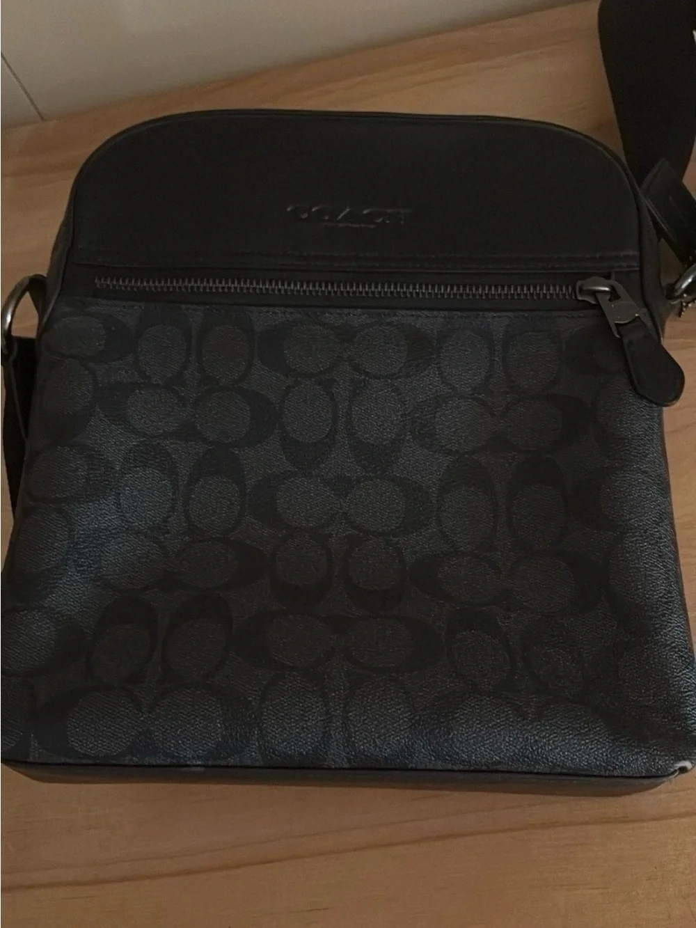 Coach Black Signature Messenger Crossbody
